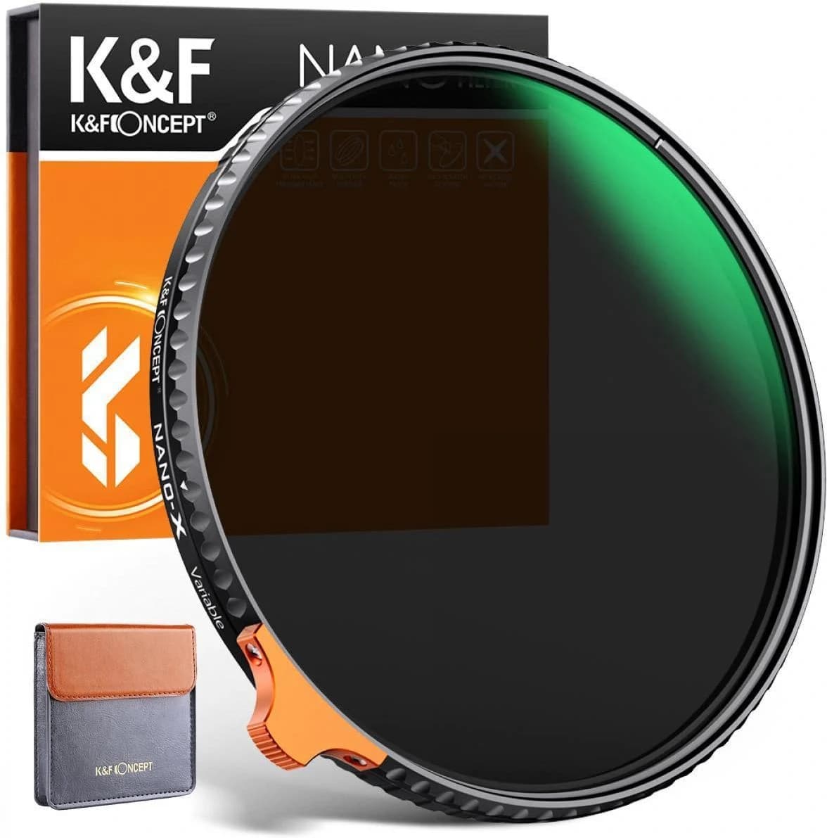 Filtro ND variável K&F 82mm — imagem de referência
